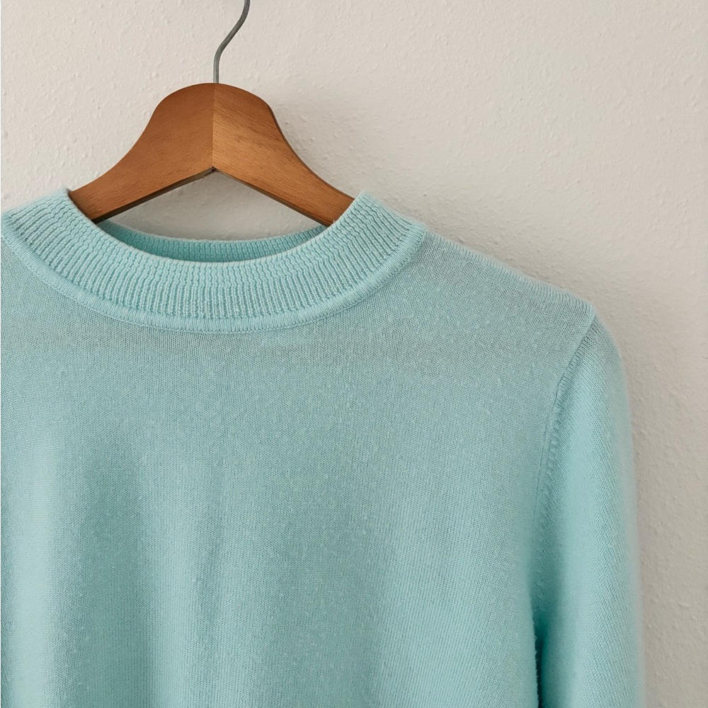 Kim Rogers Light Blue Cashmalon Sweater - Picture 2 of 6